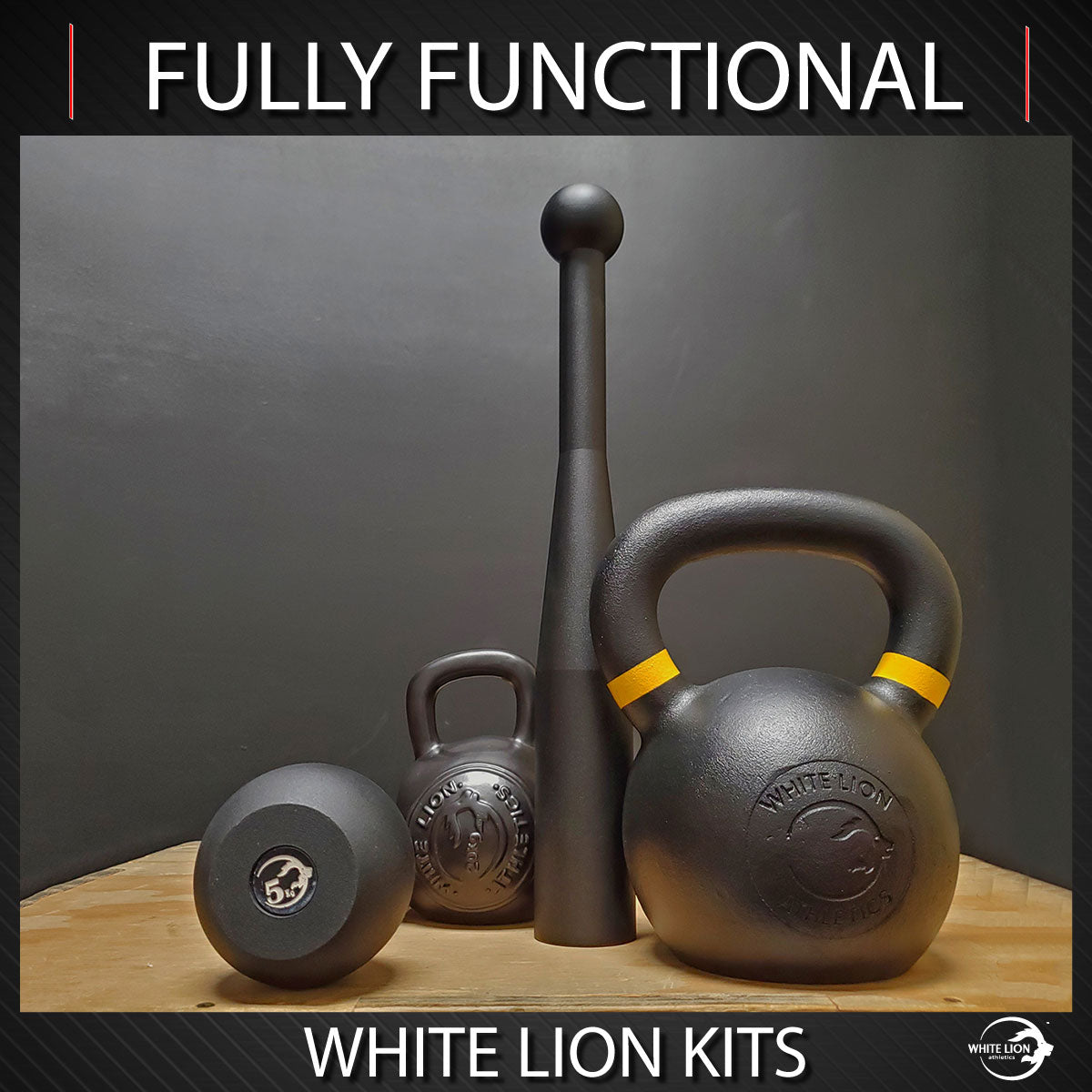 Swing it Out (14kg Kettlebell + 6kg Steel Mace + Kettlebell Mug) – White  Lion Athletics